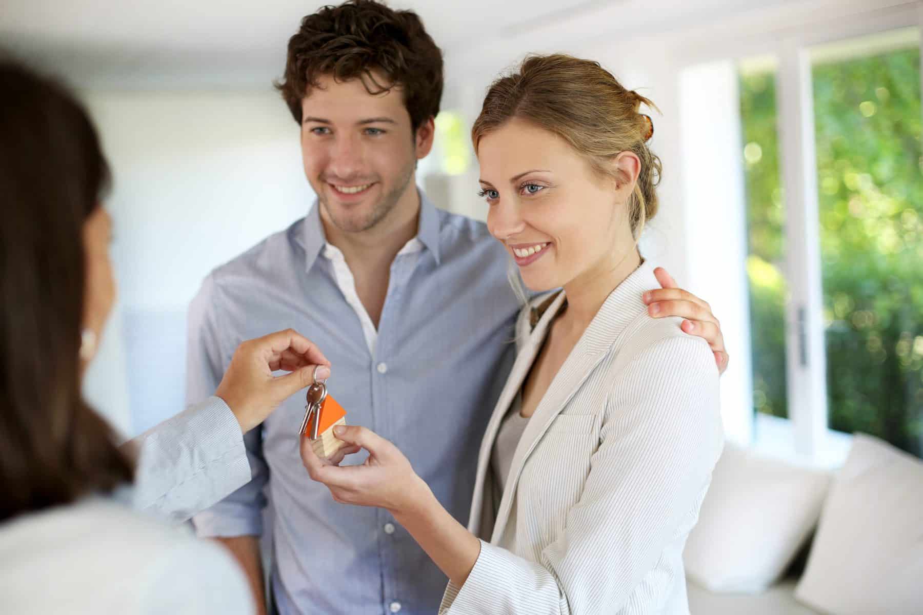 Couple Getting a Key